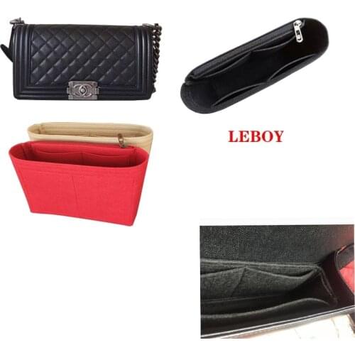For LEBOY S M L Felt Cloth Insert Bag Organizer Makeup Handbag Organizer Travel Inner Purse Portable Cosmetic Bags
