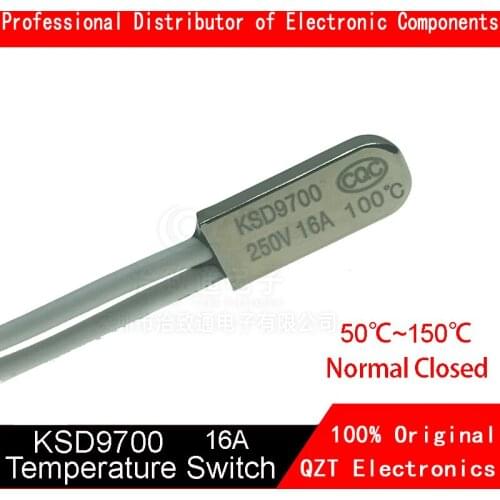 KSD9700 10C-240C Thermostat 45C 50C 85C 90C 95C 150C Bimetal Disc Temperature Switch N/O Thermal Protector degree centigrade
