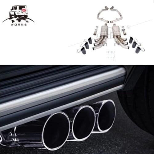 G class w463A exhaust system for g wagon w464 g65 g63 g500 exhaust muffler to make the sound bigger