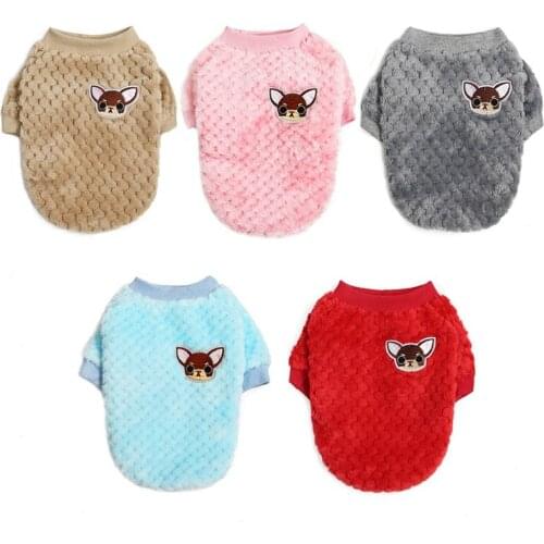 Winter Warm Pet Dog Fleece Jacket Coat Pet Dog Clothes for Smalll Dogs Puppy Sweater Hoodie Chihuahua Yorkies Sweatshirt Coat