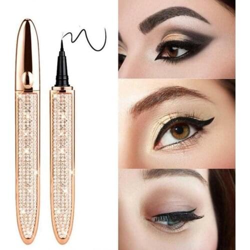 1pc Self-adhesive Diamond Eyeliner Glue Pen Non Magnetic Cosmetic Waterproof Glue Dry Longlasting Makeup Eyeliner Fast