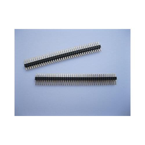 10 pcs Gold Plated 1.27mm Breakable Pin Header 1x40 40pin Male Single Row Strip