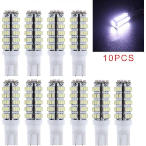 10pcs Super Bright White T10 68-SMD LED W5W 194 168 906 Car Reverse Backup Light Bulbs Turn Signal light