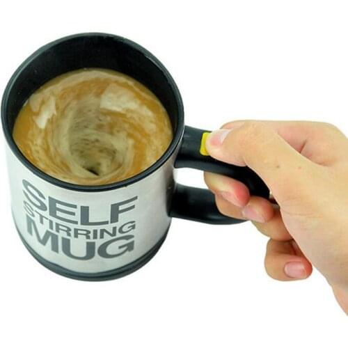 5 Colors Lazy Tazas Self Stirring Mug Coffee Cup Smart Stainless Steel Mugs Copos Inox Tea Cup