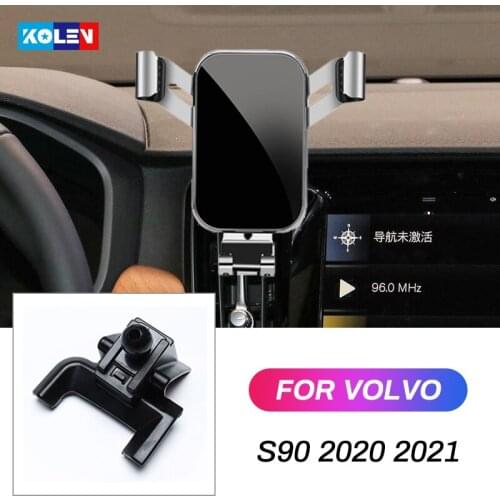 Car Mobile Phone Holder For Volvo S90 2020 2021 Air Vent Smart Phone Stand GPS Mount Cradle Clip Navigation Bracket Accessories