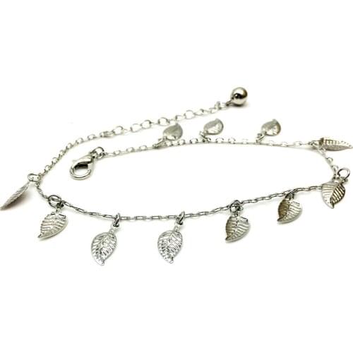 12pcs Wholesale Little Bell Anklet Bracelet Titanium Steel Women Girl Lover Barefoot Anklet Fashion Foot Chain Jewelry