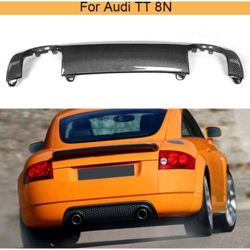 Carbon fiber rear bumper lip spoiler diffuser for Audi TT 8N 2004 2005 2006 Sport Coupe Convertible 2 Door