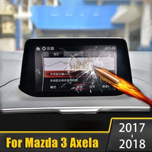 For Mazda 3 Axela 2017 2018 Tempered Glass Car Navigation Screen Protector Touch Display Screen film Anti Scratch