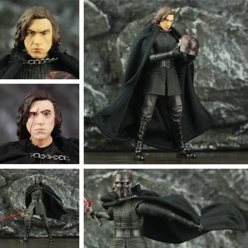 Star Wars 9 The Rise of Skywalker Leader Kylo Ren 6" Custom Action Figure Bodies From Original Black Series Ben Solo Movie Toys