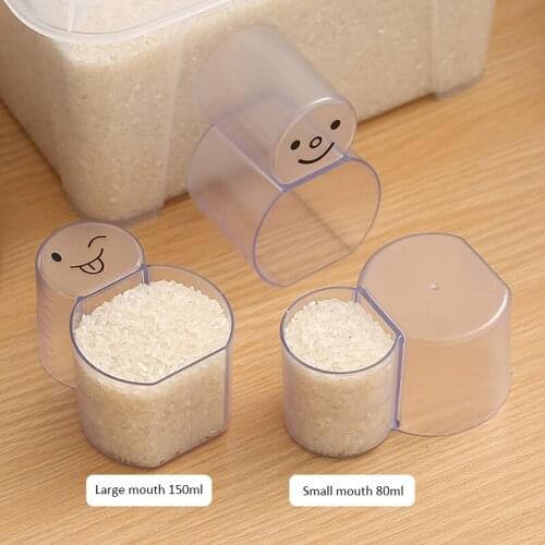 2-in-1 Kitchen Measuring Spoons rice spoon Coffee Sugar Scoop Cake Baking Flour Measuring Cups Kitchen Cooking Tools 150ml&80ml