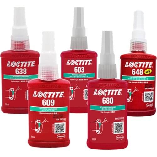 New Upgrade Loctite 601 603 Anaerobic Adhesive Cylindrical Retaining Repair Adhesive Metal Bearing Glue 609 620 638 640 648 680