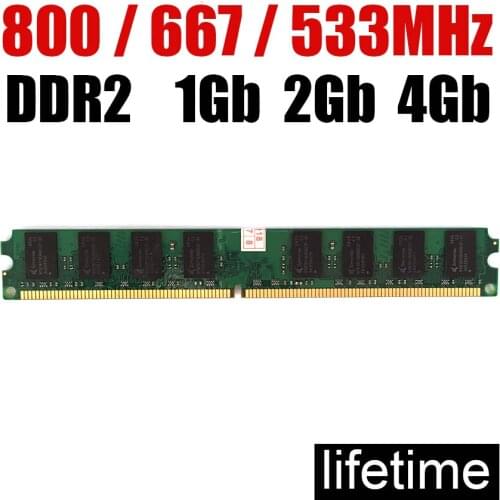 RAM Memory DDR2 4Gb 2Gb 1Gb 8Gb DDR 2 4 Gb / For PC RAM memoria ddr2 800 8G 4G 2G 1G 667 533 800MHZ ( For intel & for amd )