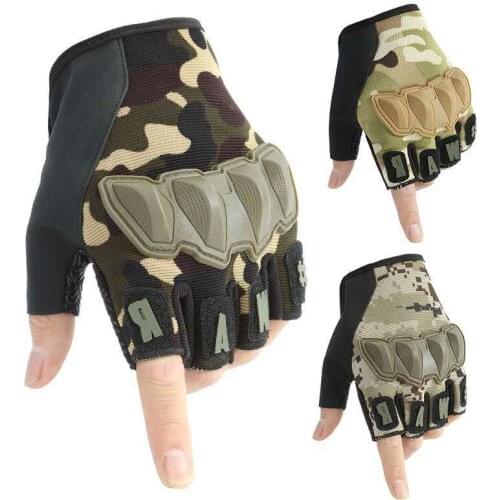 Military tactical gloves for men, women, paint balls, air guns, anti-skid combat bicycles, hard fingers, half-finger gloves