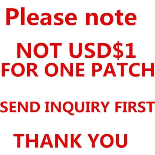 Cheapest Custom Design Heat Transfer Iron on Patch Vinyn Clothing Brand Logo Stickers Stripes Brand Chenille Badges Appliques