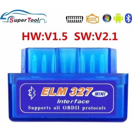 Super ELM327 V1.5 Bluetooth OBDII Code Reader ELM 327 Bluetooth V1.5 PIC18F25K80 OBD2 Auto Diagnostic Scanner Support Multi Cars