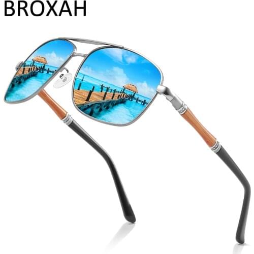 Retro Polarized Sunglasses Men 2021 Luxury Brand Aviation Sun Glasses for Men Sport Eyewear Mens Mirror Shades
