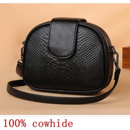100% cowhide handbags women bags designer crossbody bags for women purses and handbags high quality leather tote bolsa feminina