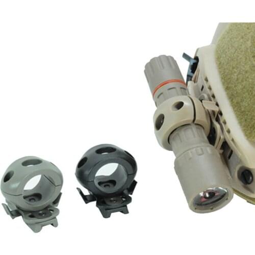 Tactical Helmet Clamp Adaptor Helmet Special Lighting Flashlight Support Outdoor Sports Cycling Headlight Holder