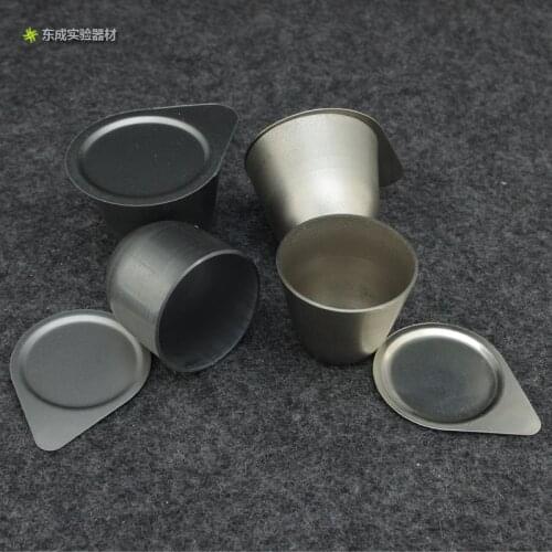 Nickel Crucible Iron Crucible 30ml 50ml High Purity with Lid High Temperature Resistance