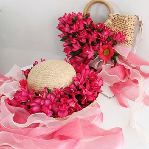 2021 Top Quality Woman Handbag Beach Bag Straw Shoulder Bag Simple Fashion Large Capacity Tote Bag Hat Set Shopper Bag