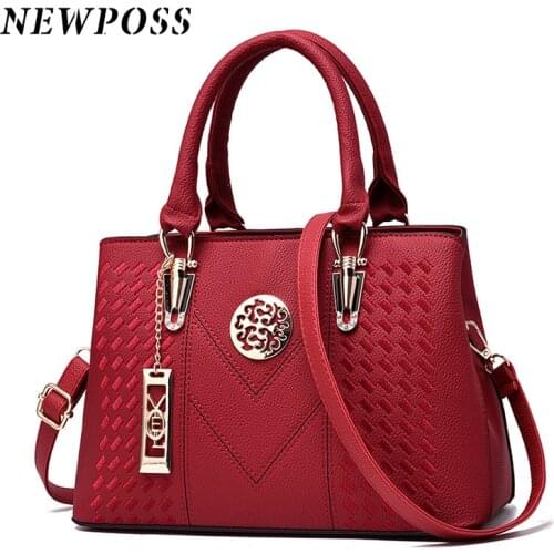 Newposs Famous Designer Brand Bags Women Leather Handbags 2020 Luxury Ladies Hand Bags Purse Fashion Shoulder Bags