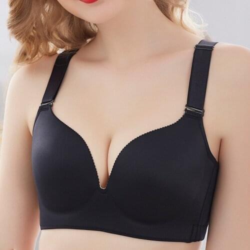 Large Size Women Bralette Bra Thin Style Push-up bras Large Bust Sexy Gorge Adjustable Full Cup Rimless Underwear