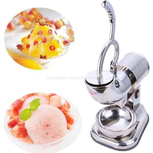 110V/220V Snow Ice Maker Stainless Steel Ice Shaver Popular Ice Crusher Ice Cream Making Machine ZY-SB114