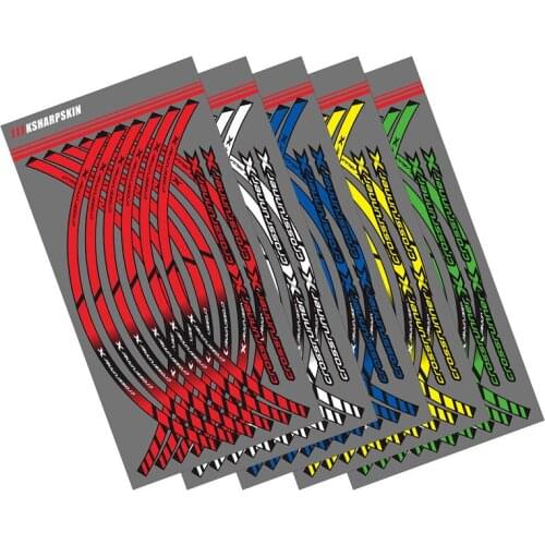 12 X Thick Edge Outer Rim Sticker Stripe Wheel Decals FOR HONDA CROSSRUNNERX crossrunnerx