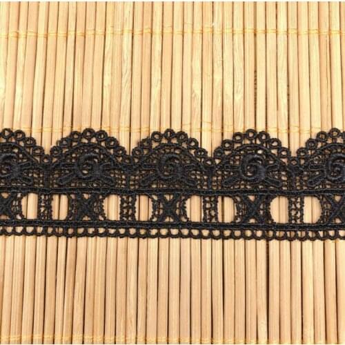 5 Meters/lot 3.5cm Width Guipure Embroidery lace trim water soluble trim flowers lace trim for garment