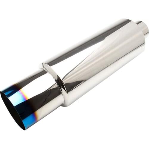 4 Inch Car Modified Racing Stainless Steel Exhaust Pipe Muffler Exhaust Pipe Tail Throat 2.5 Inch Air Intake