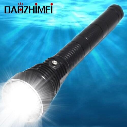 5000LM XHP70.2 Dive100 Meter LED Torch Diving Flashlight White light / Yellow light Lamp Light Camping XHP50 Waterproof Lanterna