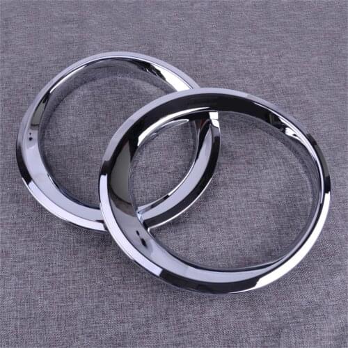 ABS Chrome Plated Front Headlight Lamp Decoration Frame Cover Trim Sticker Fit For Jeep Patriot 2011 2012 2013 2014 2015 2016