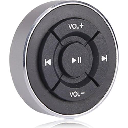 Wireless Media Button Car Steering Wheel Mount Music Remote Controller for Mobile Phones Tablet