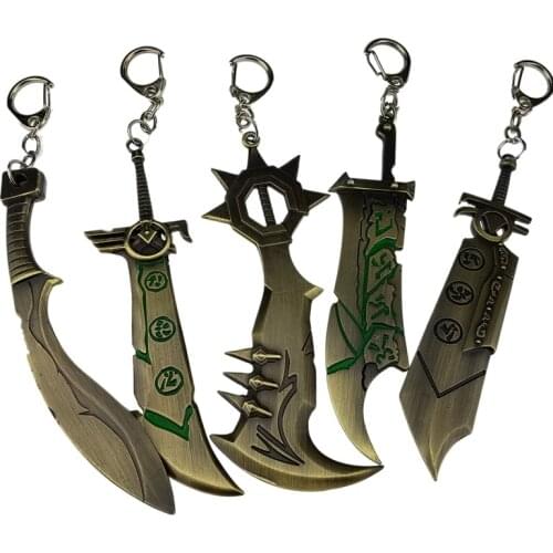 Fooderwerk Jewelry Zinc Alloy Weapon Knife Pendant Keychain Exile Blade Raven Metal Creative Game Peripheral Key Ring