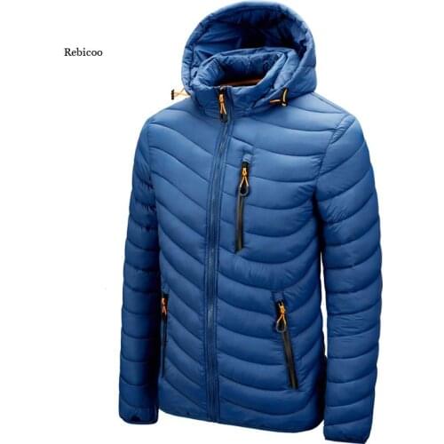 Brand Winter Warm Waterproof Jacket Men New Autumn Thick Hooded Parkas Mens Fashion Casual Slim Jacket Coat Men