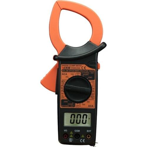 Digital Multimeter Amper Clamp Meter DM6266 Current Clamp Pincers AC/DC Current Voltage Capacitor Resistance Tester