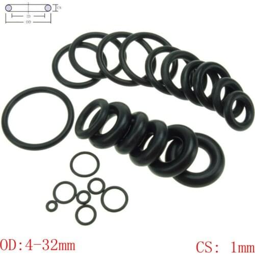 CS 1mm OD4-32mm NBR Rubber O Ring O-Ring Oil Sealing Gasket Automobile Sealing