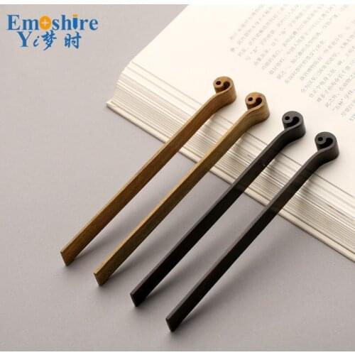 Wooden Bookmarks Creative Gifts Retro Handmade Wooden Bookmarks Graduation Gift Customization for Students M041