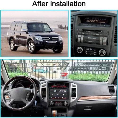 DSP Android 10 Carplay Car GPS Navigation DVD Player For Mitsubishi Pajero 4 2006+ Auto Stereo Radio Multimedia Player Head Unit
