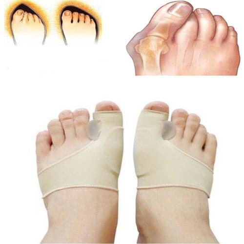 Gel Big Toe Separator Hallux Valgus Bunion Corrector Orthotics Thumb Bone Feet Massage Pedicure Sock Straightener Spreader