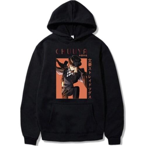 Hot Popular Bungou Stray Dogs Character Harajuku Kawaii Anime Causal Teenager Sweatshirt Man and Woman