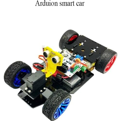 Intelligent car /Arduion intelligent car/tracking ultrasonic obstacle avoidance steering gear Freescale intelligent car