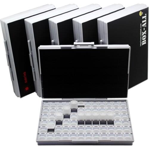 AideTek Box Organizer Craft Beads Storage SMT Resistor Storage Box Enclosure1206 0805 smd storage plastic toolbox small6BOXALL72