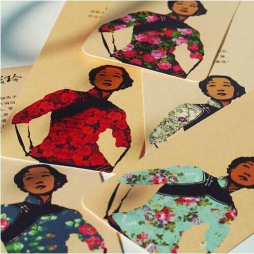 1pcs Zhang Ailing Ling beautiful bookmark wholesale Student teacher prizes Business gifts 5 sheets / sets