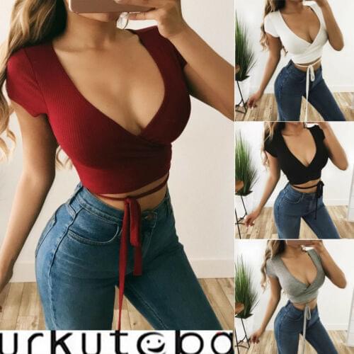 Fashion Women Casual Tank Crop Tops Vest Blouse Off Shoulder short Sleeve T-Shirt nightclub style tops
