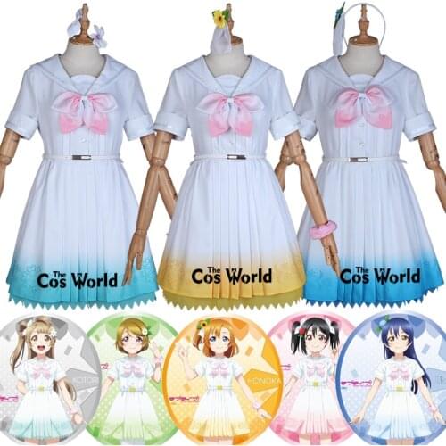 Love Live μs 8th 《A song for you! you? you!》9 Characters Kousaka Honoka Minami Kotori Sonoda Umi Dress Uniform Cosplay Costumes