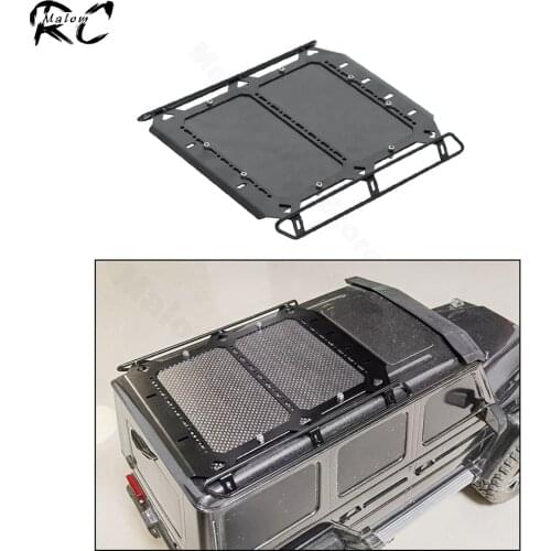 Metal Carbon Fiber Roof Rack Luggage Carrier Tray for 1/10 RC Crawler TRAXXAS TRX-6 G63 6x6 TRX-4 G500 4x4 Upgrade Part
