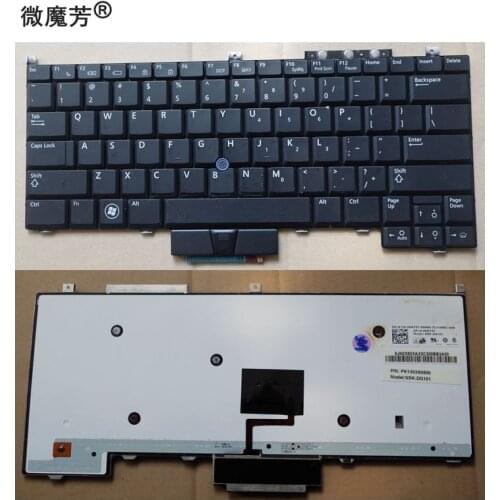 New US keyboard For Dell E4300 BLACK Laptop Keyboard with backlight