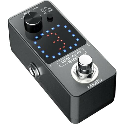 LEKATO loop Guitar Effect Pedal 3 Wave Slot Per 6 Mins Pedalboard Guitar Parts Accessories Electric Looper Acoustic Loop
