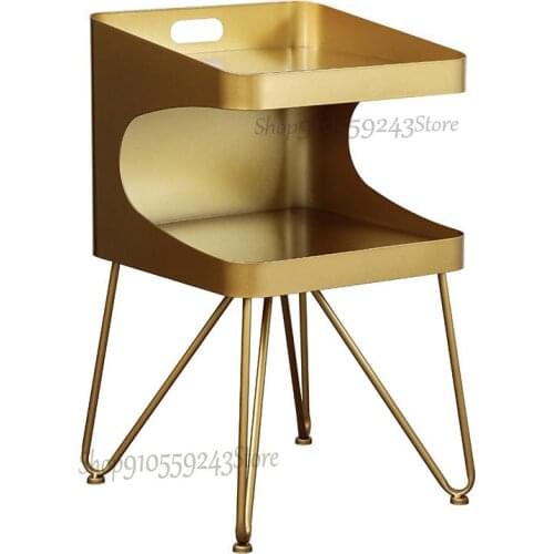 Bedside Table Nordic Style Ins Net Red Bedroom Bedside Cabinet Modern Minimalist Mini Wrought Iron Small Rack